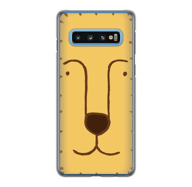 Galaxy S10 SC-03L docomo 高画質仕上げ 背面印刷 ハードケース ドアップアニマル