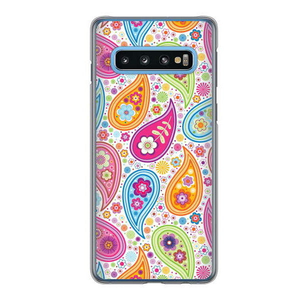 Galaxy S10 SC-03L docomo 高画質仕上げ 背面印刷 ハードケース ペイズリー
