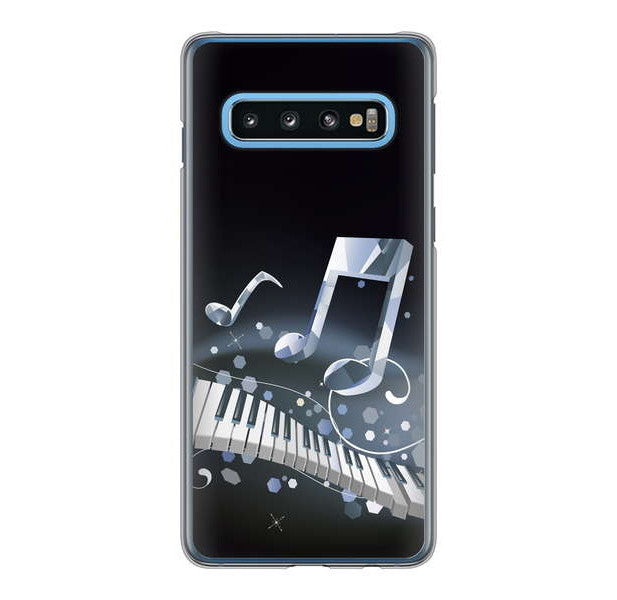 Galaxy S10 SC-03L docomo 高画質仕上げ 背面印刷 ハードケース 音符