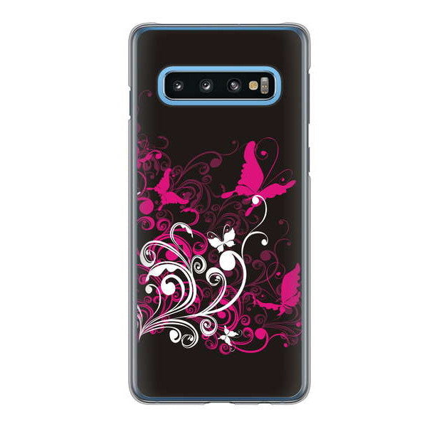 Galaxy S10 SC-03L docomo 高画質仕上げ 背面印刷 ハードケース バタフライ