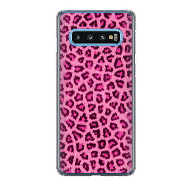 Galaxy S10 SC-03L docomo 高画質仕上げ 背面印刷 ハードケース ヒョウ柄ベーシックS