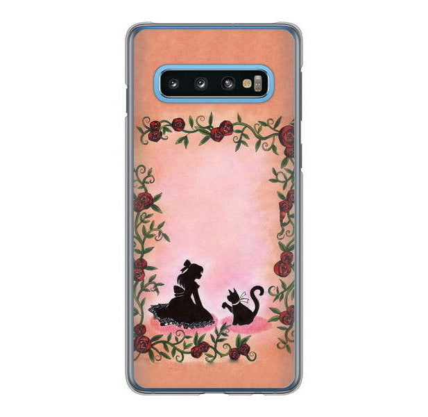Galaxy S10 SC-03L docomo 高画質仕上げ 背面印刷 ハードケース お姫様とネコ