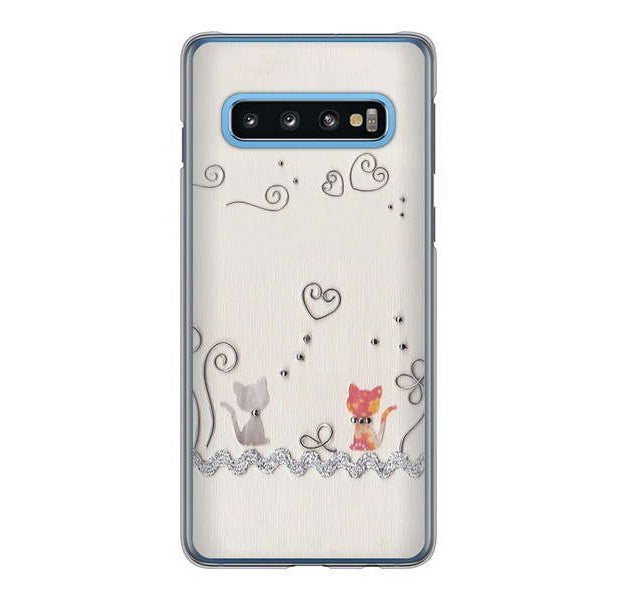 Galaxy S10 SC-03L docomo 高画質仕上げ 背面印刷 ハードケース クラフト写真ネコ