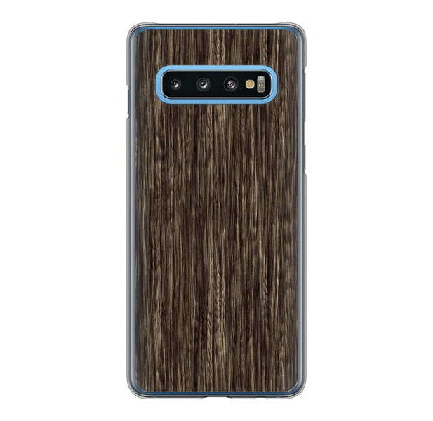 Galaxy S10 SC-03L docomo 高画質仕上げ 背面印刷 ハードケース 【EK848 木目ダークブラウン】