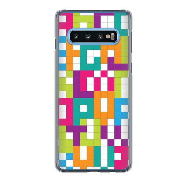 Galaxy S10 SC-03L docomo 高画質仕上げ 背面印刷 ハードケース 【IB916 ブロックアルファベット】