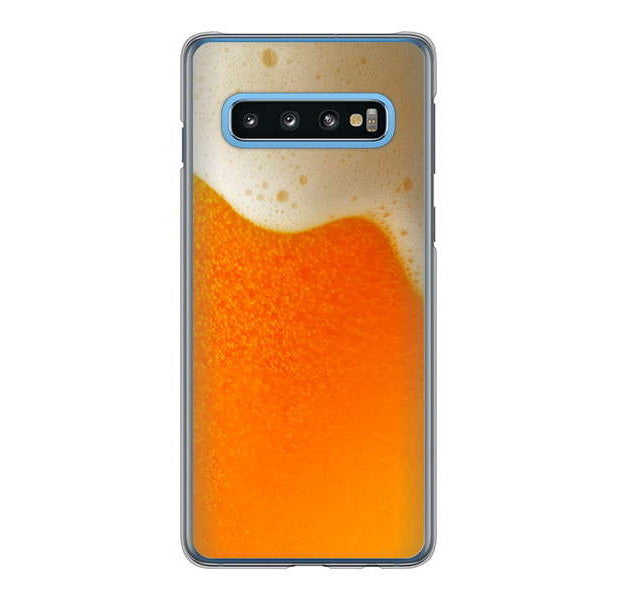 Galaxy S10 SC-03L docomo 高画質仕上げ 背面印刷 ハードケース 生ビール