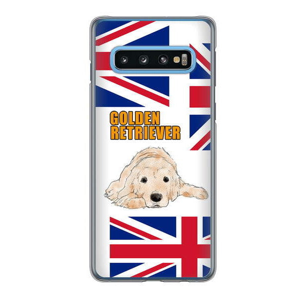 Galaxy S10 SC-03L docomo 高画質仕上げ 背面印刷 ハードケース ゴールデンレトリバー