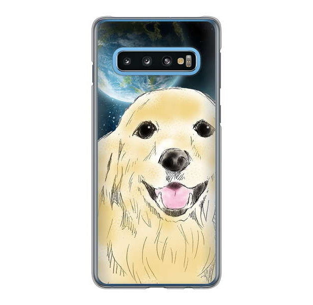 Galaxy S10 SC-03L docomo 高画質仕上げ 背面印刷 ハードケース ゴールデンレトリバー