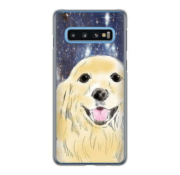 Galaxy S10 SC-03L docomo 高画質仕上げ 背面印刷 ハードケース ゴールデンレトリバー