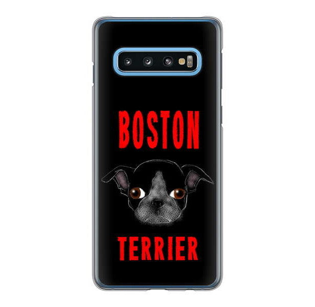 Galaxy S10 SC-03L docomo 高画質仕上げ 背面印刷 ハードケース ボストンテリア