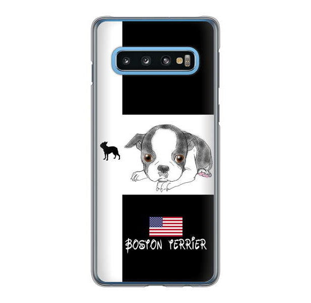 Galaxy S10 SC-03L docomo 高画質仕上げ 背面印刷 ハードケース ボストンテリア