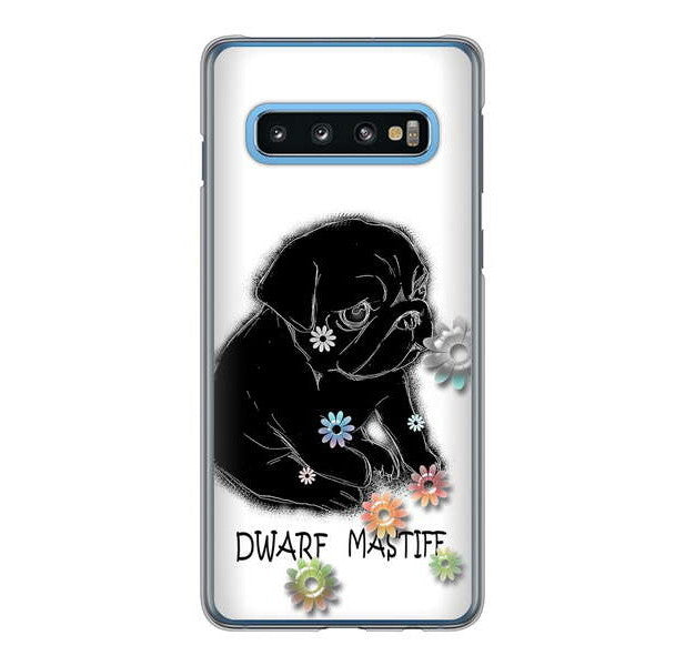 Galaxy S10 SC-03L docomo 高画質仕上げ 背面印刷 ハードケース パグ