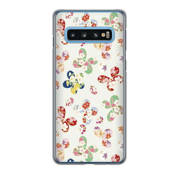 Galaxy S10 SC-03L docomo 高画質仕上げ 背面印刷 ハードケース 和花柄