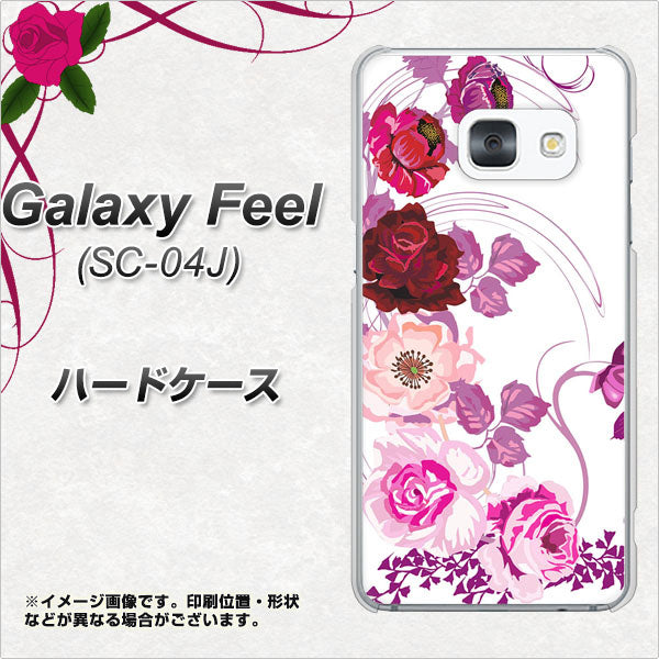 docomo ギャラクシー フィール SC-04J 高画質仕上げ 背面印刷 ハードケース【116 6月のバラ】