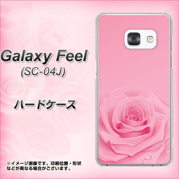 docomo ギャラクシー フィール SC-04J 高画質仕上げ 背面印刷 ハードケース【401 ピンクのバラ】
