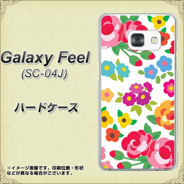 docomo ギャラクシー フィール SC-04J 高画質仕上げ 背面印刷 ハードケース【776 5月のフラワーガーデン】