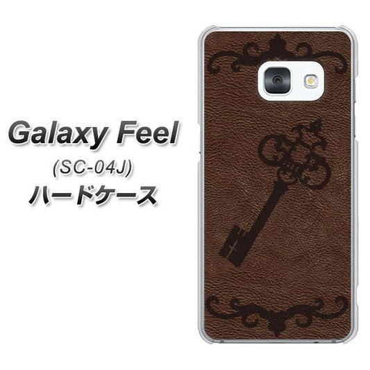 docomo ギャラクシー フィール SC-04J 高画質仕上げ 背面印刷 ハードケース【EK824 レザー風アンティークキー】