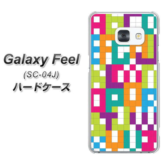 docomo ギャラクシー フィール SC-04J 高画質仕上げ 背面印刷 ハードケース【IB916 ブロックアルファベット】