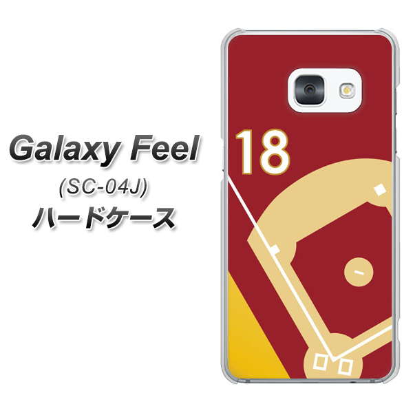 docomo ギャラクシー フィール SC-04J 高画質仕上げ 背面印刷 ハードケース【IB924 baseball_グラウンド】