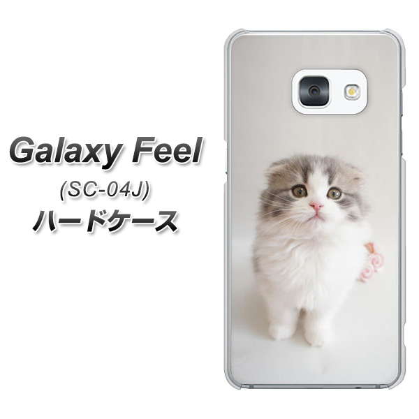 docomo ギャラクシー フィール SC-04J 高画質仕上げ 背面印刷 ハードケース【VA803 まっていますネコ】