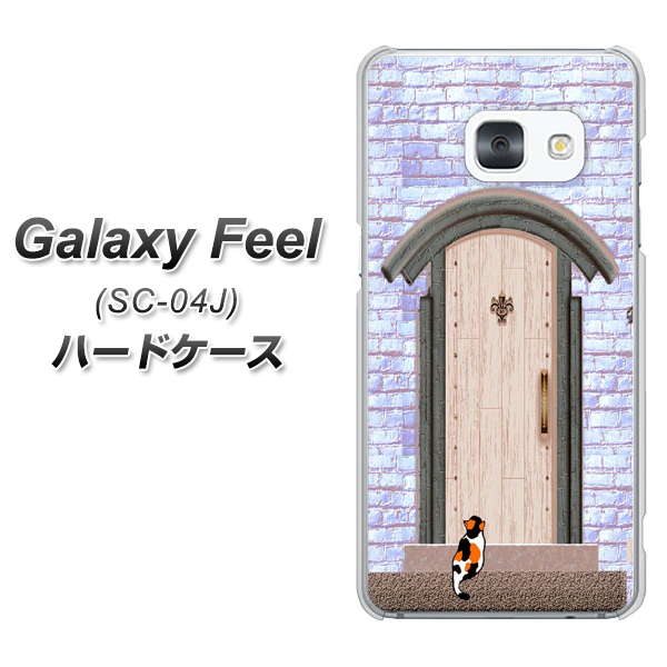 docomo ギャラクシー フィール SC-04J 高画質仕上げ 背面印刷 ハードケース【YA952 石ドア02 素材クリア】