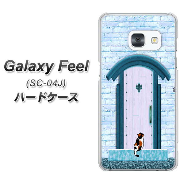 docomo ギャラクシー フィール SC-04J 高画質仕上げ 背面印刷 ハードケース【YA953 石ドア03 素材クリア】