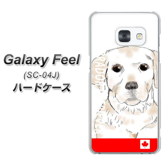 docomo ギャラクシー フィール SC-04J 高画質仕上げ 背面印刷 ハードケース【YD821 ラブラドールレトリバー02】
