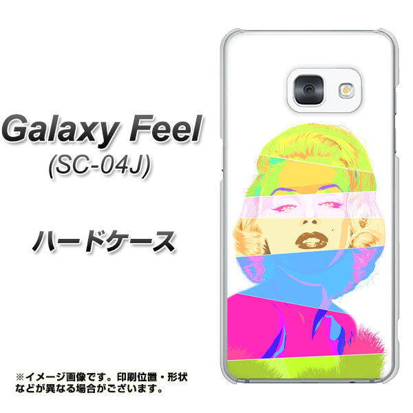 docomo ギャラクシー フィール SC-04J 高画質仕上げ 背面印刷 ハードケース【YJ208 マリリンモンローデザイン(A)】