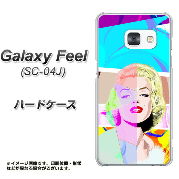 docomo ギャラクシー フィール SC-04J 高画質仕上げ 背面印刷 ハードケース【YJ210 マリリンモンローデザイン(C)】