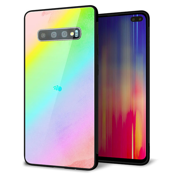 docomo ギャラクシー S10+ SC-04L 強化ガラス&TPUスマホケース ガラプリ【YJ287 デザイン】