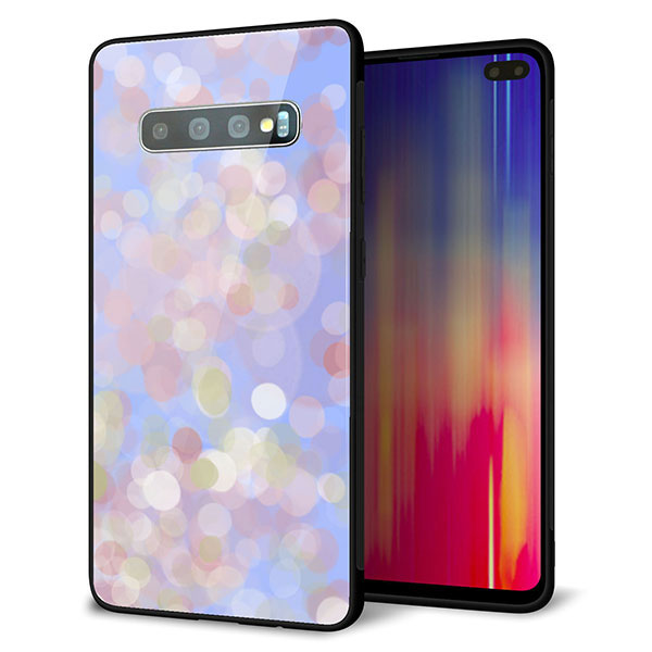 docomo ギャラクシー S10+ SC-04L 強化ガラス&TPUスマホケース ガラプリ【YJ293 デザイン】