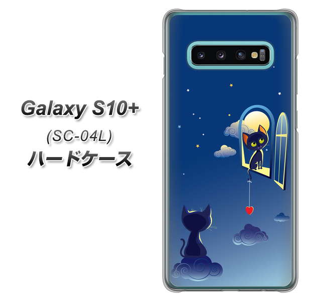 docomo ギャラクシー S10+ SC-04L 高画質仕上げ 背面印刷 ハードケース【341 恋の駆け引き】