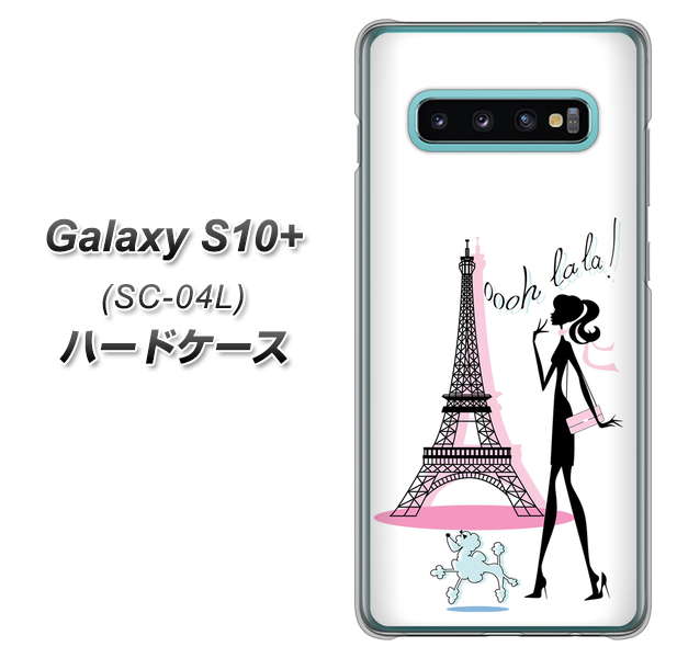 docomo ギャラクシー S10+ SC-04L 高画質仕上げ 背面印刷 ハードケース【377 エレガント】