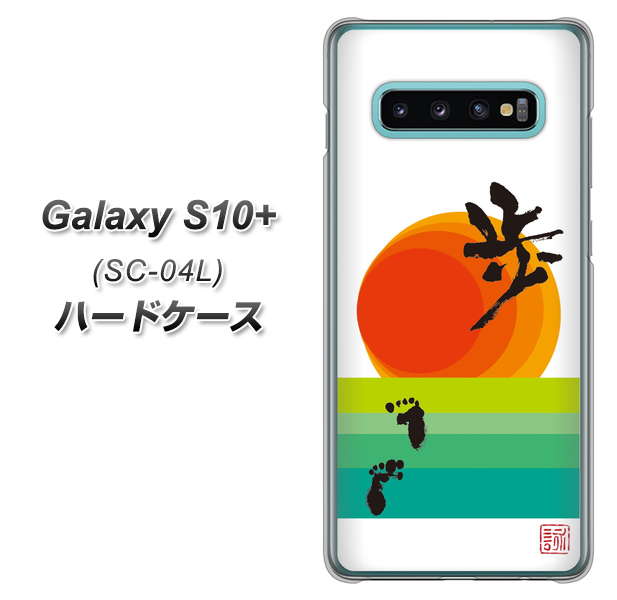 docomo ギャラクシー S10+ SC-04L 高画質仕上げ 背面印刷 ハードケース【OE809 歩ム】