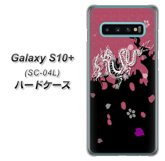 docomo ギャラクシー S10+ SC-04L 高画質仕上げ 背面印刷 ハードケース【YC900 和竜01】