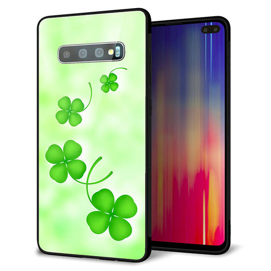 docomo ギャラクシー S10+ オリンピック限定モデル SC-05L 強化ガラス&TPUスマホケース ガラプリ【VA819 まいおりる幸運】