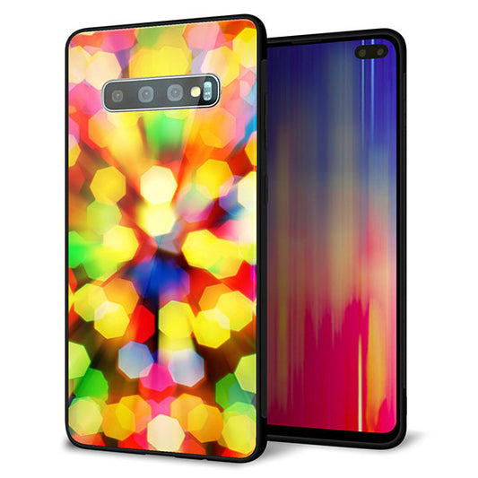 Galaxy S10+ Olympic Games Edition SC-05L docomo 強化ガラス&TPUスマホケース ガラプリ【VA874 未来へのワープ】
