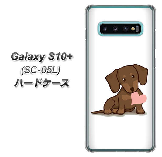 docomo ギャラクシー S10+ オリンピック限定モデル SC-05L 高画質仕上げ 背面印刷 ハードケース【394 I love ダックス】
