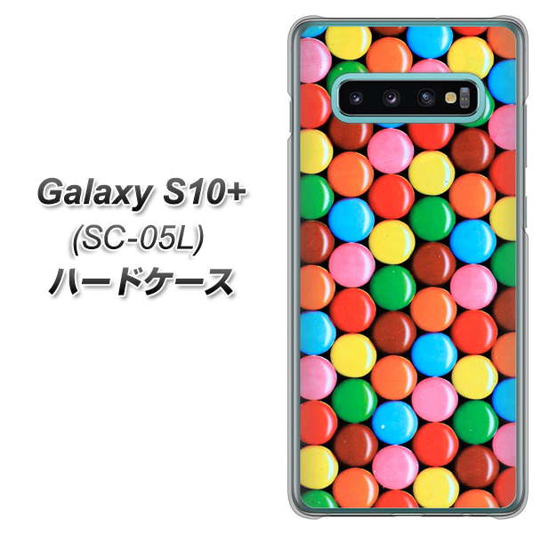 docomo ギャラクシー S10+ オリンピック限定モデル SC-05L 高画質仕上げ 背面印刷 ハードケース【448 マーブルチョコ】