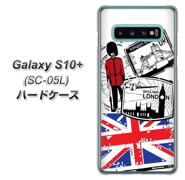 docomo ギャラクシー S10+ オリンピック限定モデル SC-05L 高画質仕上げ 背面印刷 ハードケース【574 LONDON】