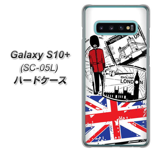 docomo ギャラクシー S10+ オリンピック限定モデル SC-05L 高画質仕上げ 背面印刷 ハードケース【574 LONDON】