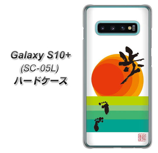 docomo ギャラクシー S10+ オリンピック限定モデル SC-05L 高画質仕上げ 背面印刷 ハードケース【OE809 歩ム】