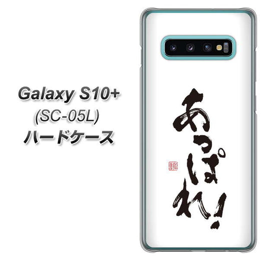 docomo ギャラクシー S10+ オリンピック限定モデル SC-05L 高画質仕上げ 背面印刷 ハードケース【OE846 あっぱれ!】