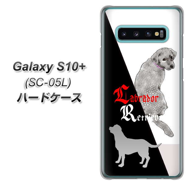 docomo ギャラクシー S10+ オリンピック限定モデル SC-05L 高画質仕上げ 背面印刷 ハードケース【YD822 ラブラドールレトリバー03】