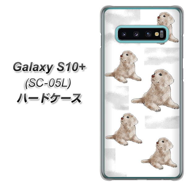 docomo ギャラクシー S10+ オリンピック限定モデル SC-05L 高画質仕上げ 背面印刷 ハードケース【YD823 ラブラドールレトリバー04】