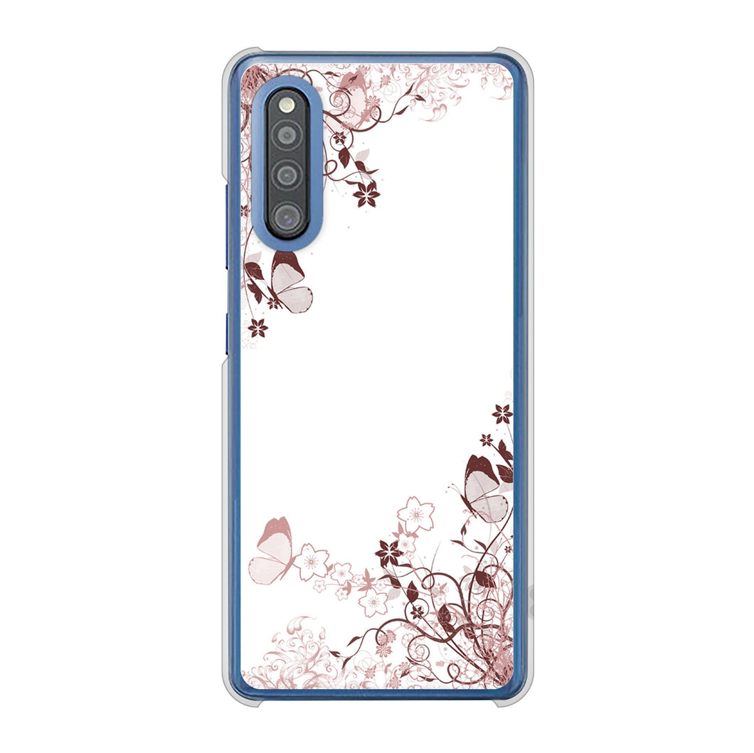 Galaxy A41 SC-41A docomo 高画質仕上げ 背面印刷 ハードケース バタフライ