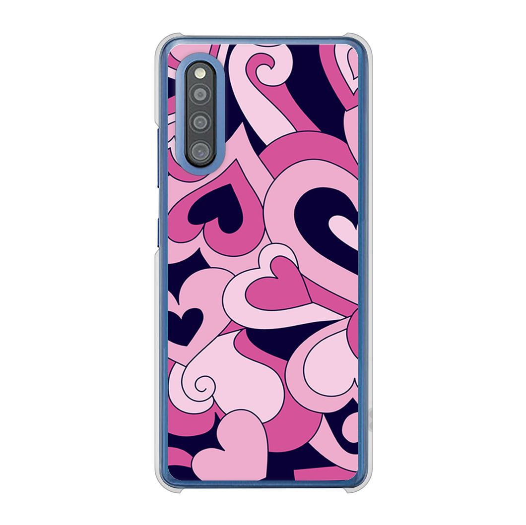 Galaxy A41 SC-41A docomo 高画質仕上げ 背面印刷 ハードケース プリティハート