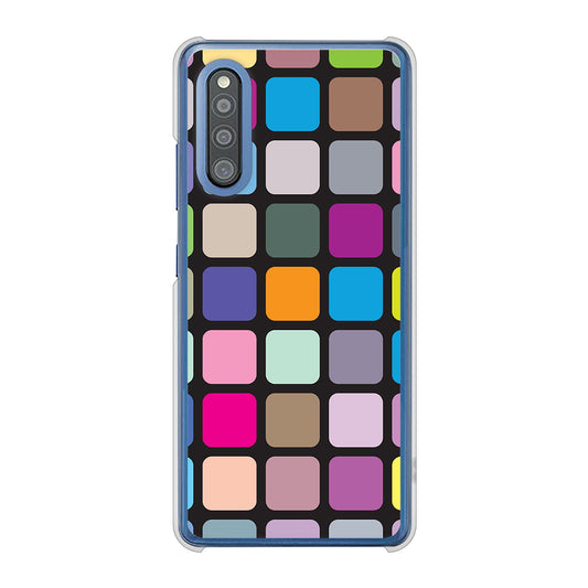 Galaxy A41 SC-41A docomo 高画質仕上げ 背面印刷 ハードケース 【509 カラースクエア】