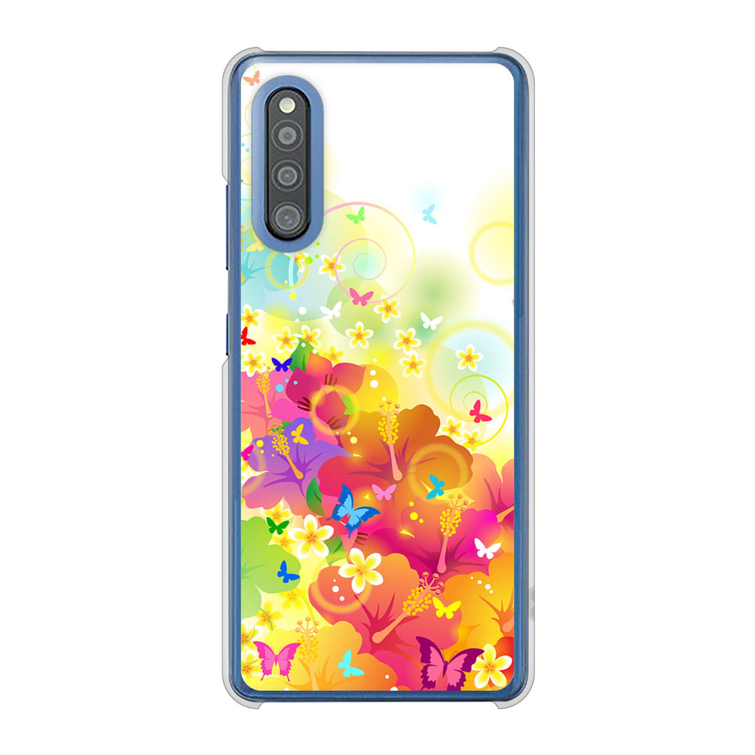 Galaxy A41 SC-41A docomo 高画質仕上げ 背面印刷 ハードケース バタフライ