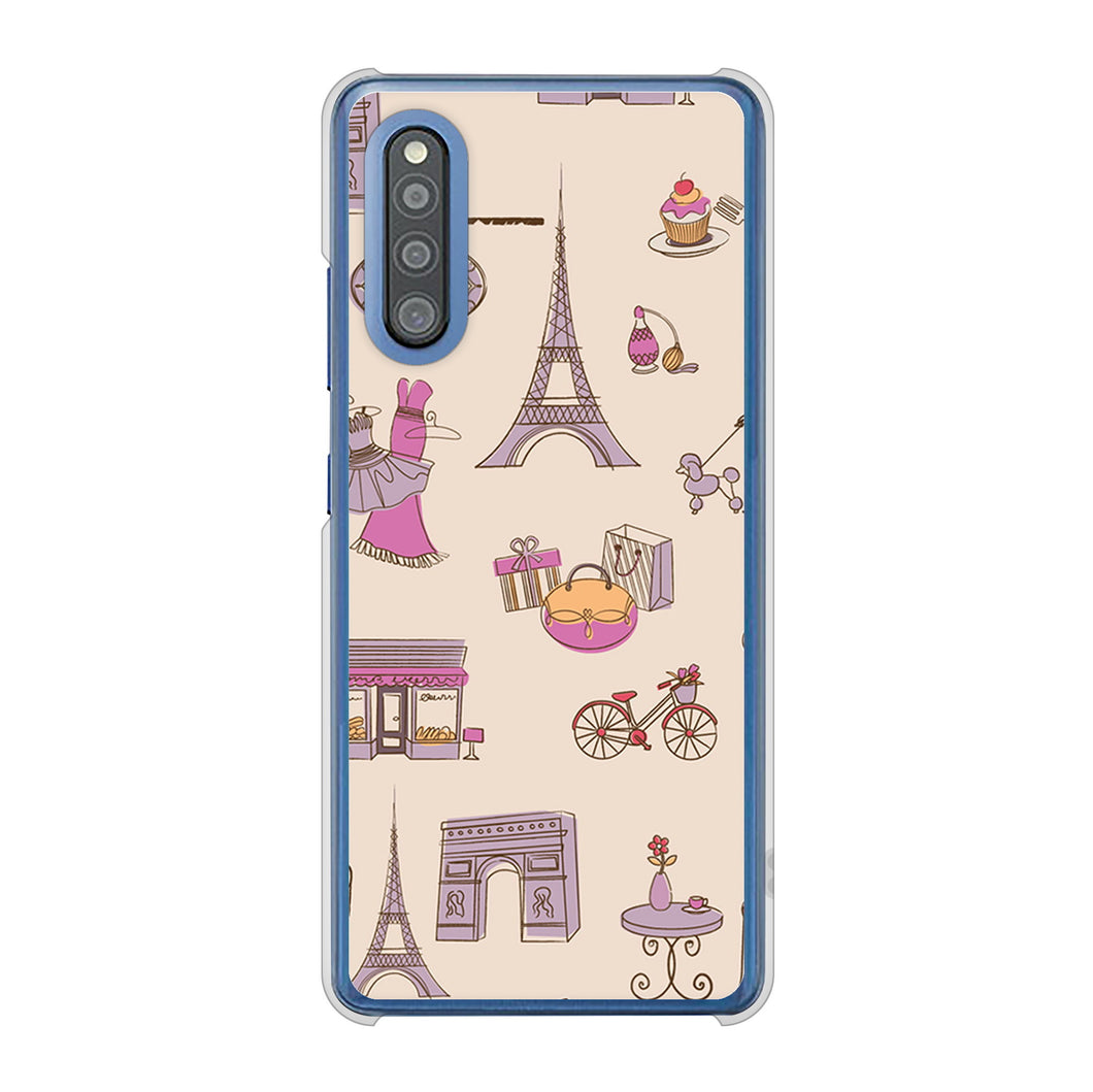 Galaxy A41 SC-41A docomo 高画質仕上げ 背面印刷 ハードケース LOVE フランス